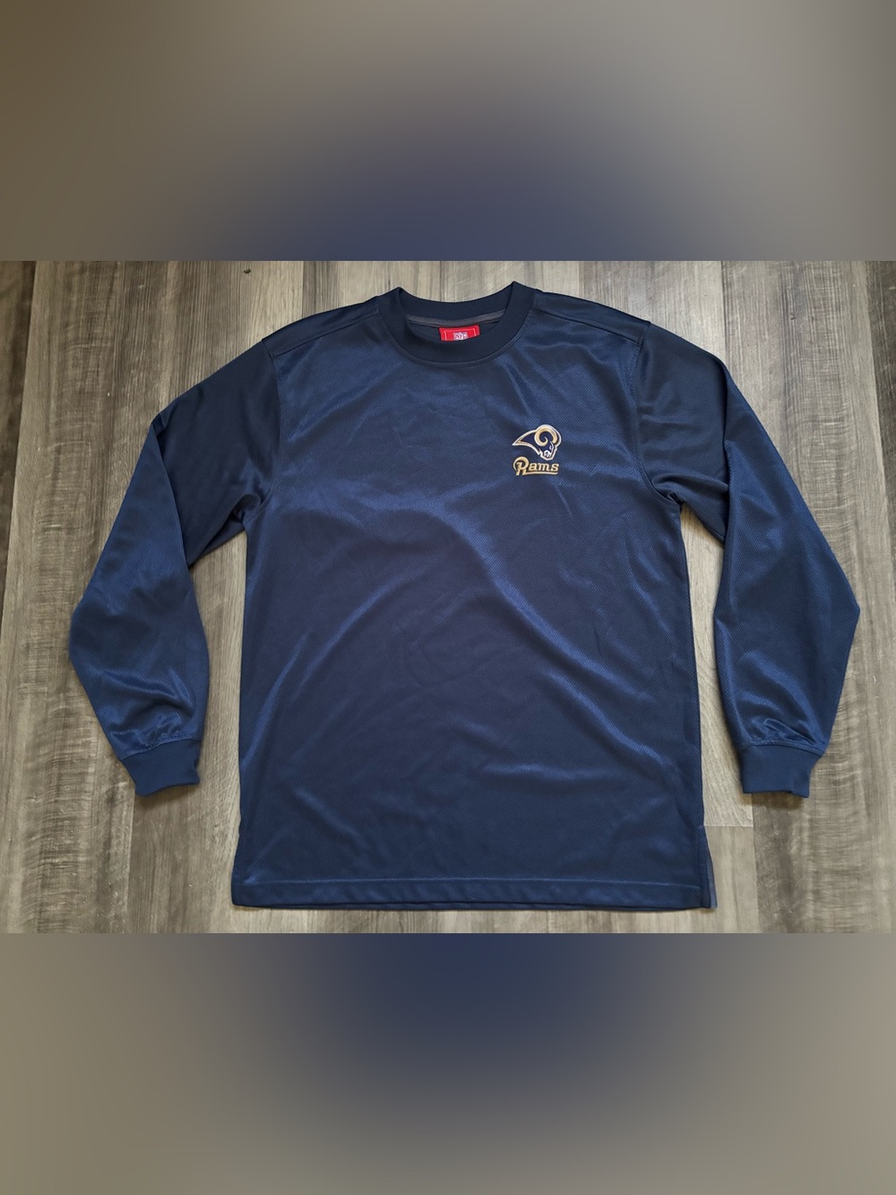 NFL LA Rams Long Sleeve Shirt Blue M
